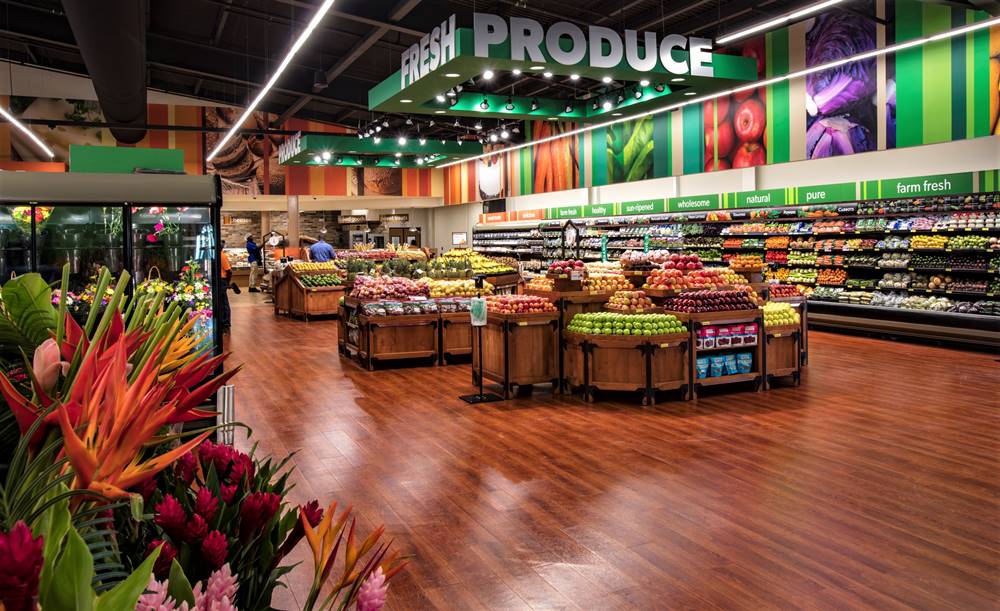 cement-based underlayment created this state of the art supermarket in Barbados