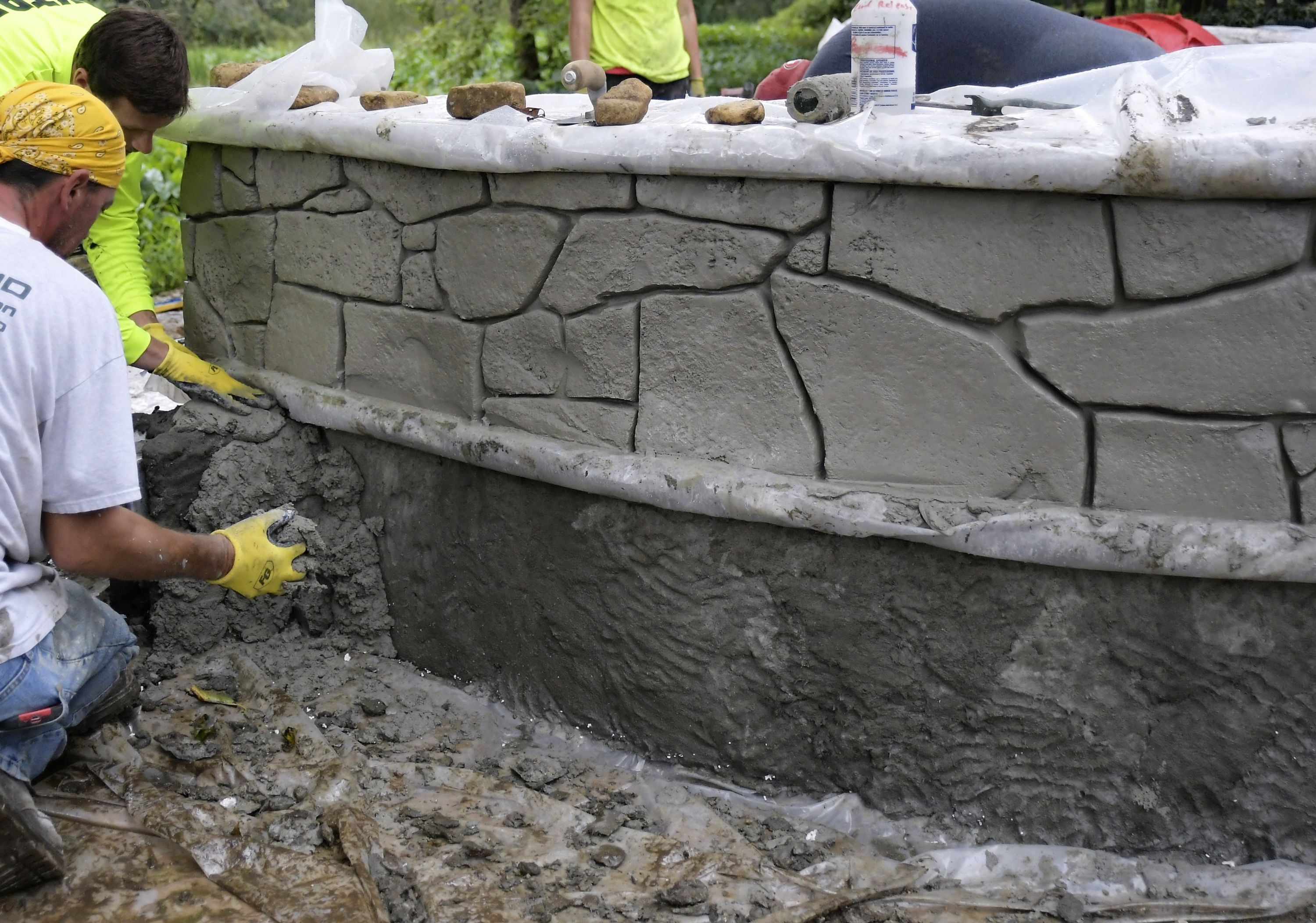 The Stone Matrix is available thru the Contractor Source and other local decorative concrete supply distributors.
