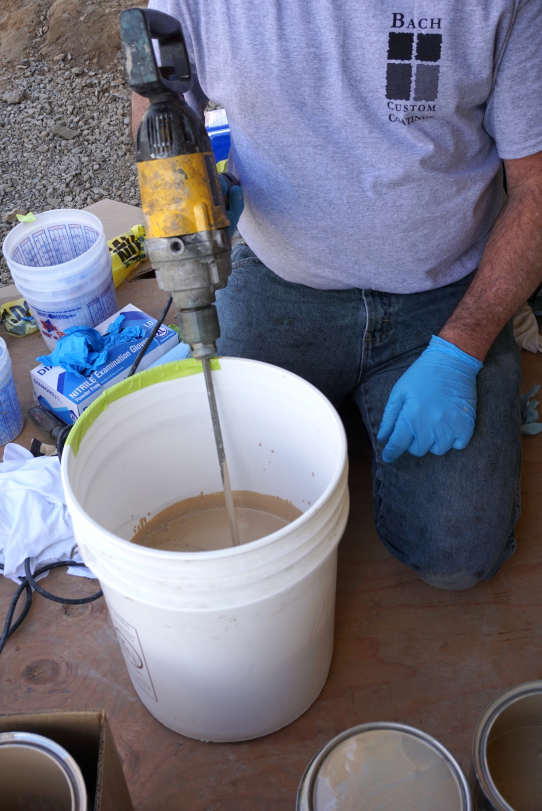 bucket with green tape hack