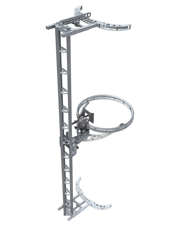 The Aqua Spine system works well underwater on bridge pillars using the Circular Power Head. The 360-degree ring wraps around pillars of any diameter, allowing the Aqua Spine to operate without having to be moved.