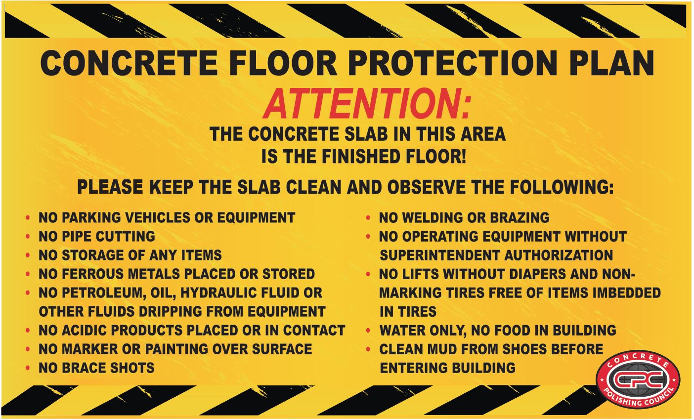 CPC Caution Banner