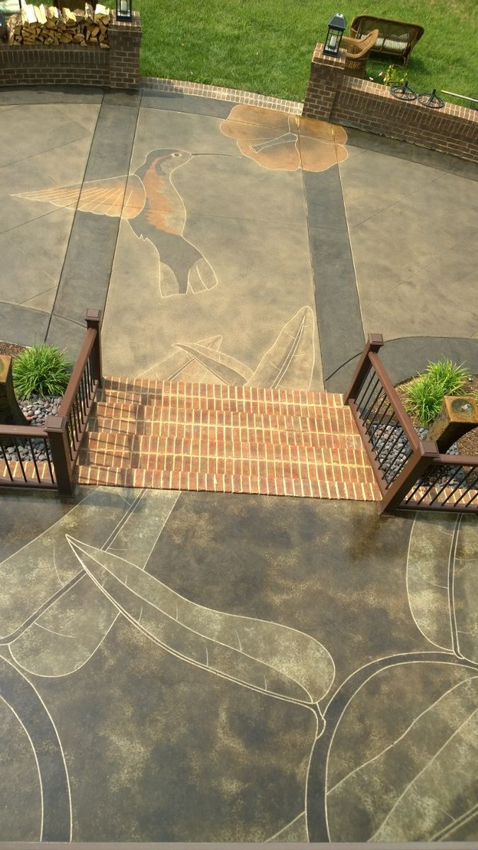 Rick Lobdell Hummingbird Patio - Concrete Decor Magazine