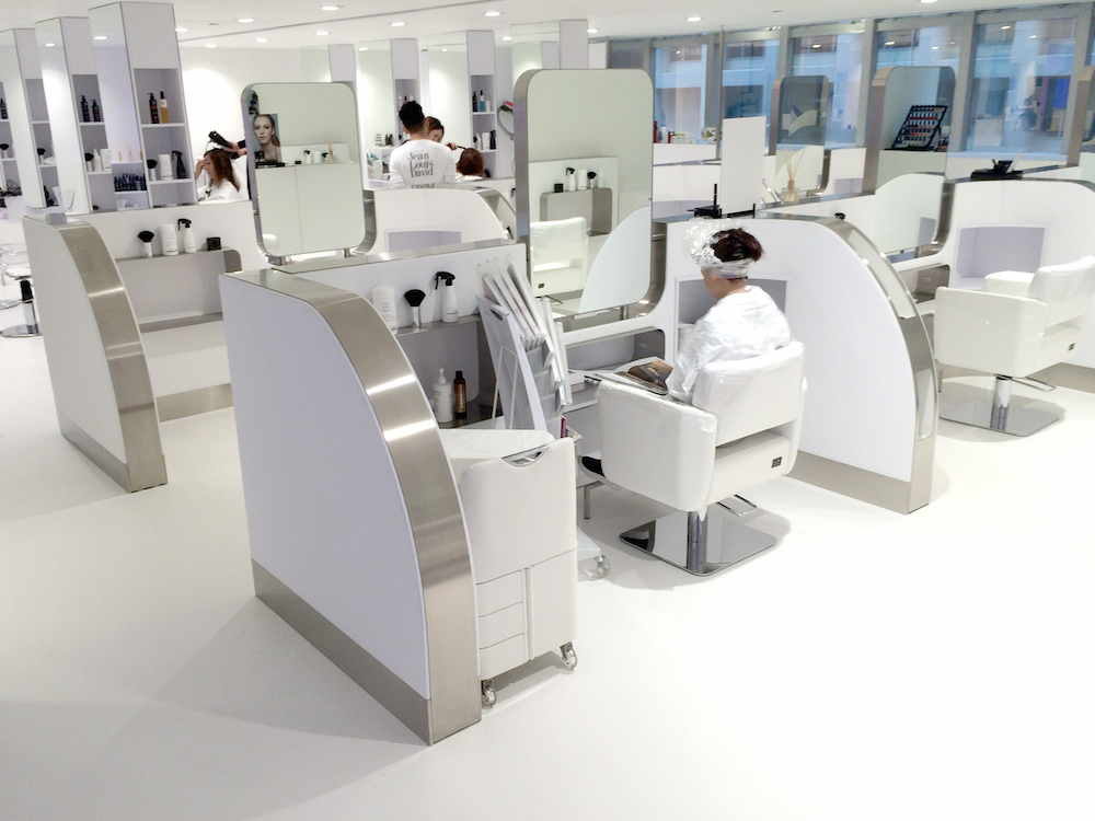 Flowcrete white concrete floor