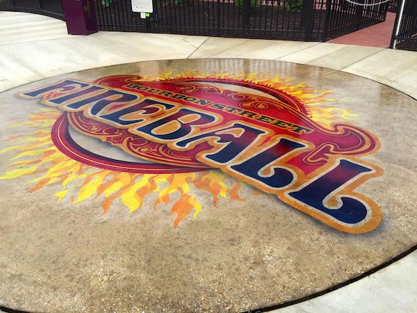 Fireball logo stencil