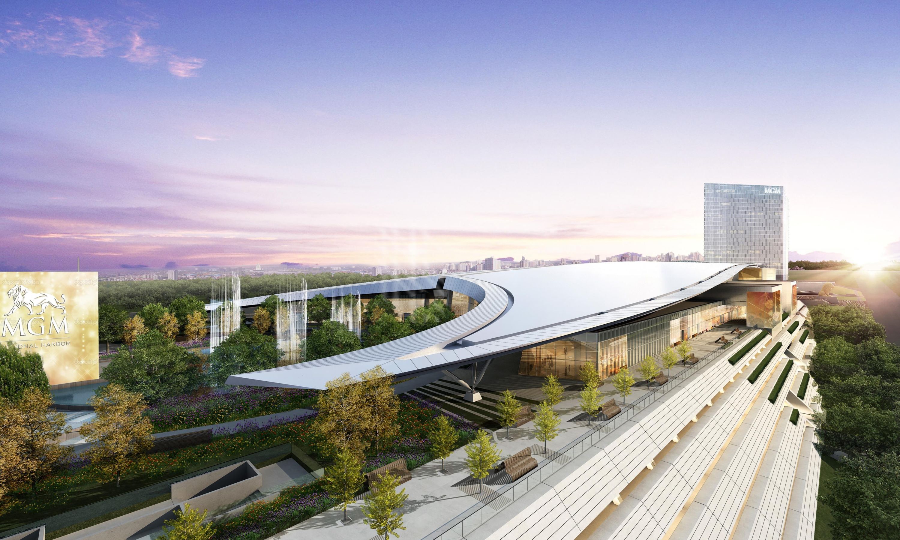 When asked about the process of building the MGM National Harbor, Hill notes that during the height of construction there were two shifts per day of about 400 people each, not including all the people involved in deliveries to the site.
