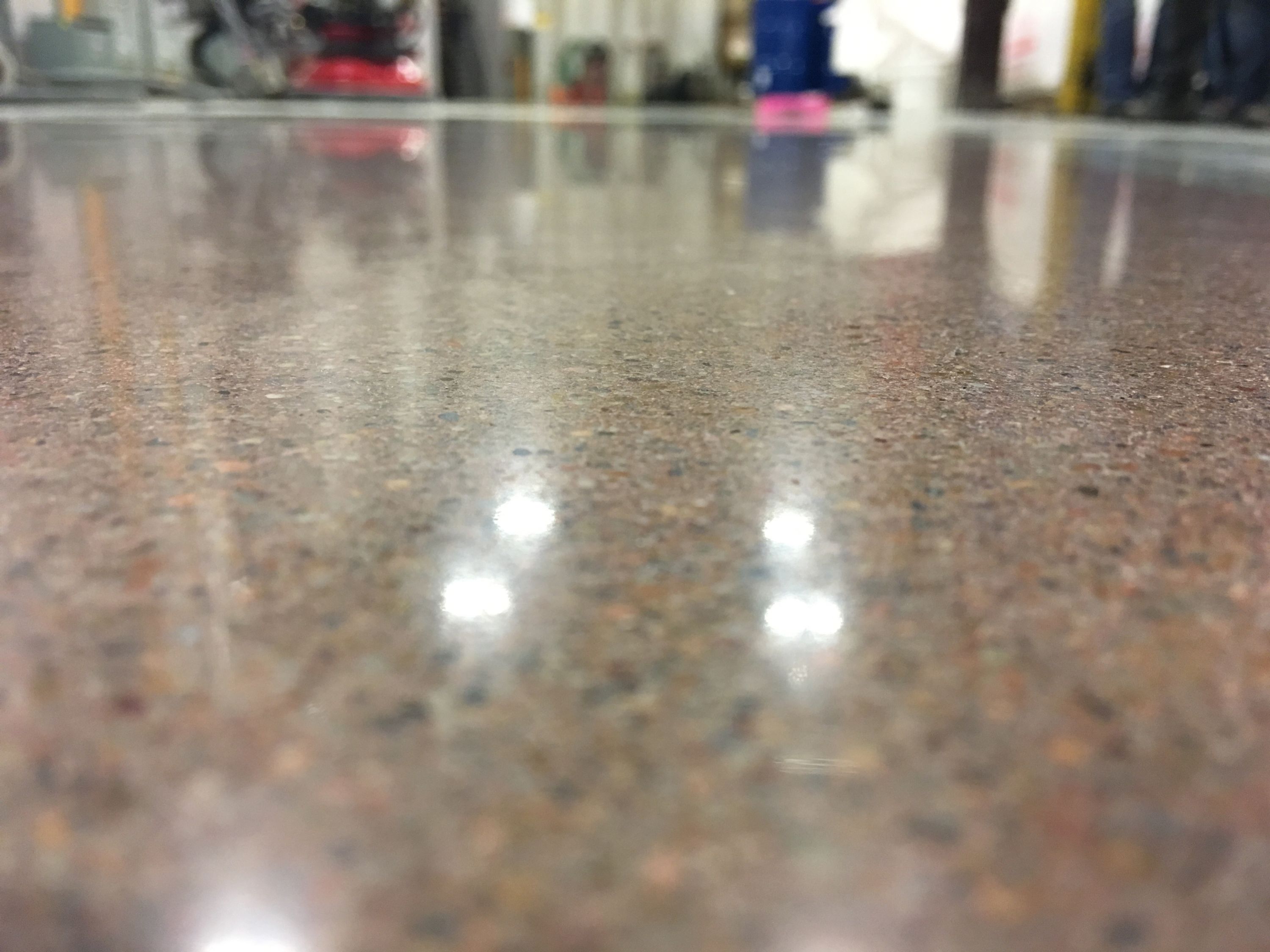 A close up of a slab that has been polished and all the joints are invisible.
