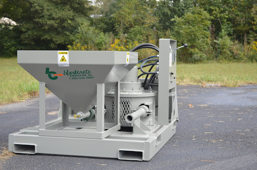 Blastcrete Equipment Company's new D3522 Attachment for hot epoxy grouting