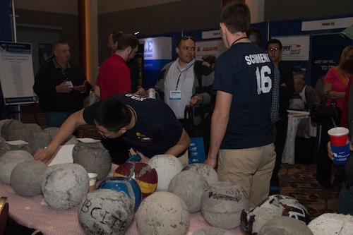 ACI concrete bowling ball competition