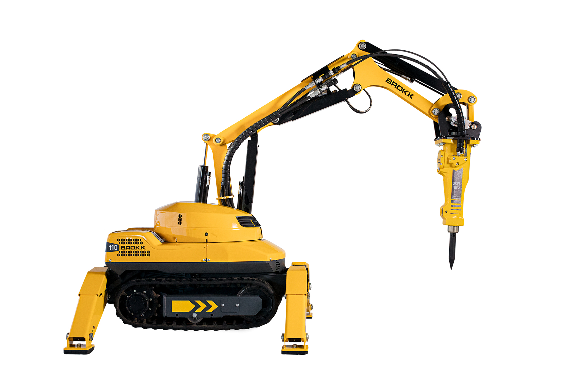 Brokk, one of the worlds leading manufacturers of remote-controlled demolition machines, presents the Brokk 110.