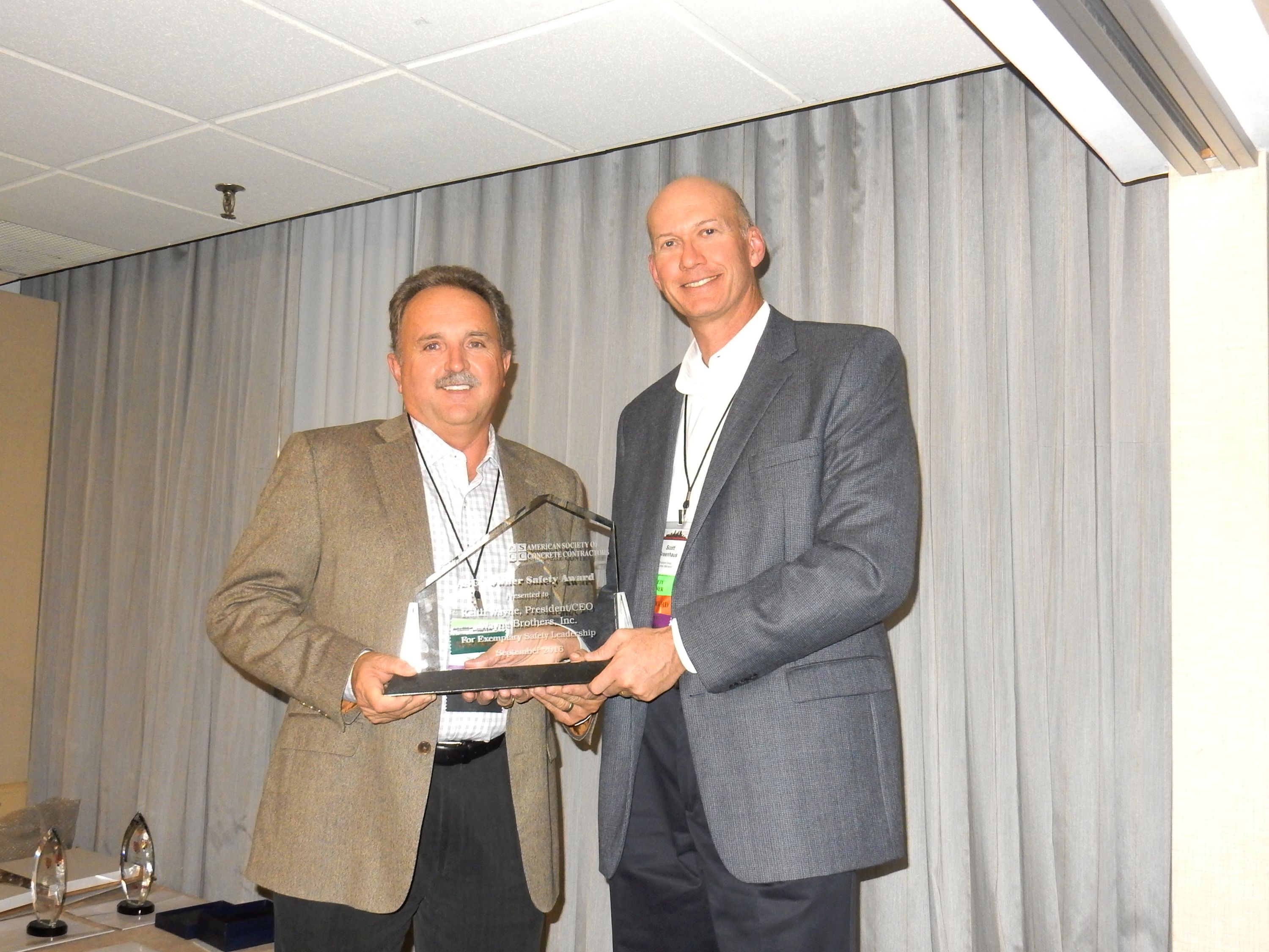 The Safety and Risk Management Council (SRMC) of the American Society of Concrete Contractors (ASCC), St. Louis, recently announced that Keith Wayne, president/CEO of Wayne Brothers, Inc., 