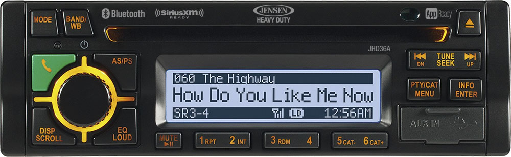 The all-new JHD36A has made its debut into the heavy duty market. Featuring the latest technology with Bluetooth hands-free calling and app control, this stereo is perfect for all construction and agriculture applications.