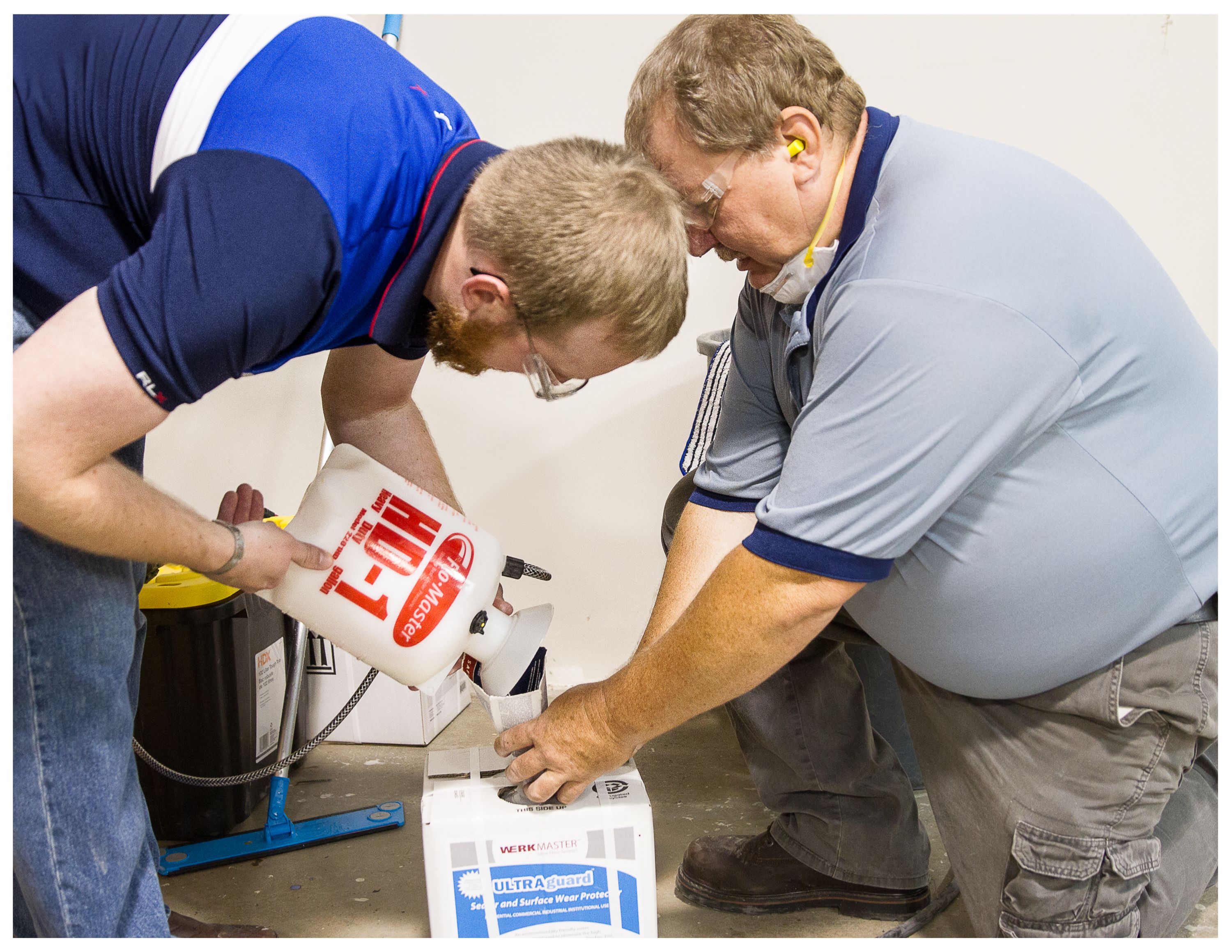 Mixing solution for training.