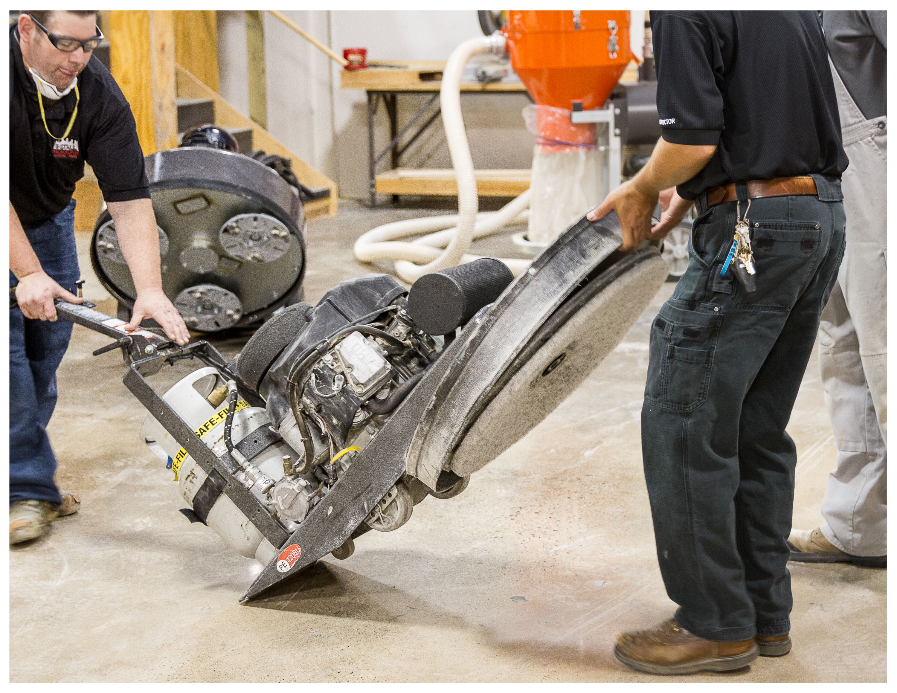 Comprised of concrete manufacturers, polished concrete contractors and independent representatives like Faller, the group discussed the future of INSTALLs polished concrete curriculum and provided insight into hands-on training components of the course.