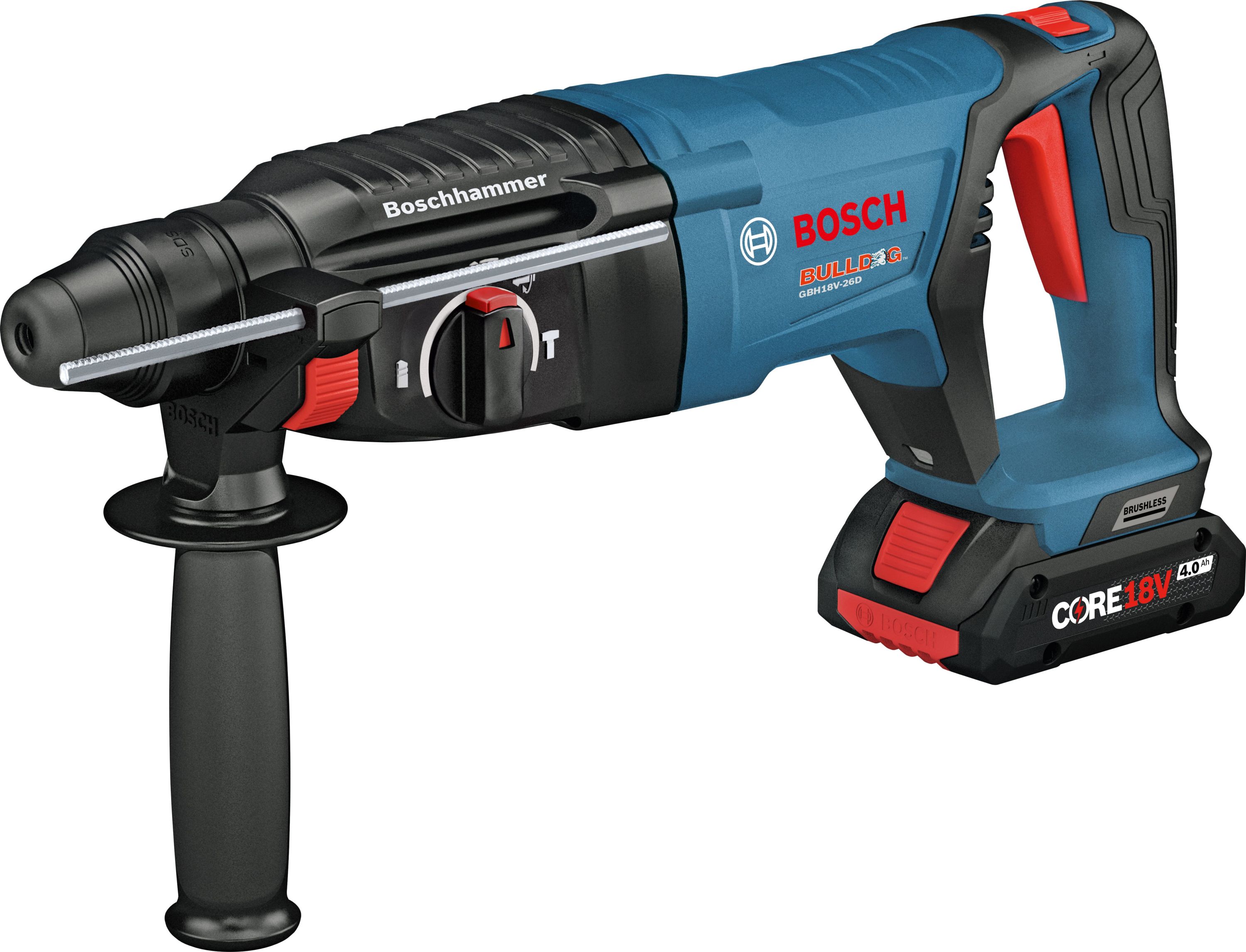 The Bosch GBH18V-26D rotary hammer