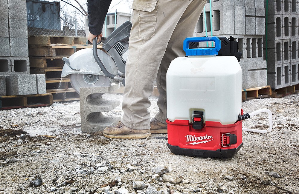 Interchangeable Sprayer and Water Supply System delivers instant, constant, and adjustable pressure with no manual pumping