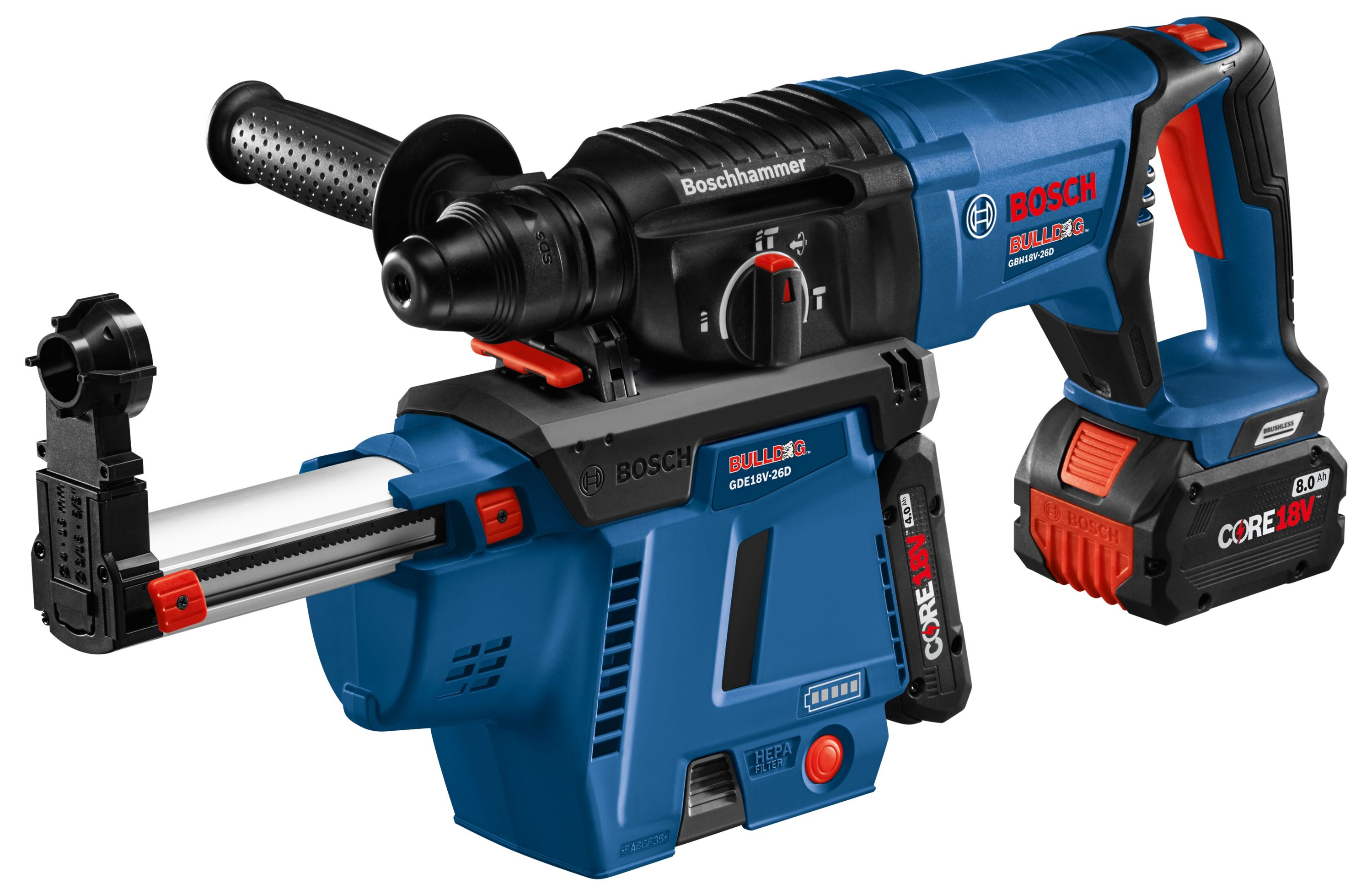 he EC Brushless motor maximizes battery runtime for extended applications.