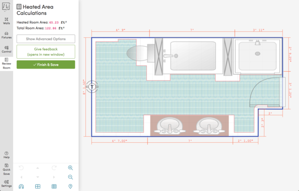 Any project sketch can be saved to a quote, which can then be submitted for a SmartPlan