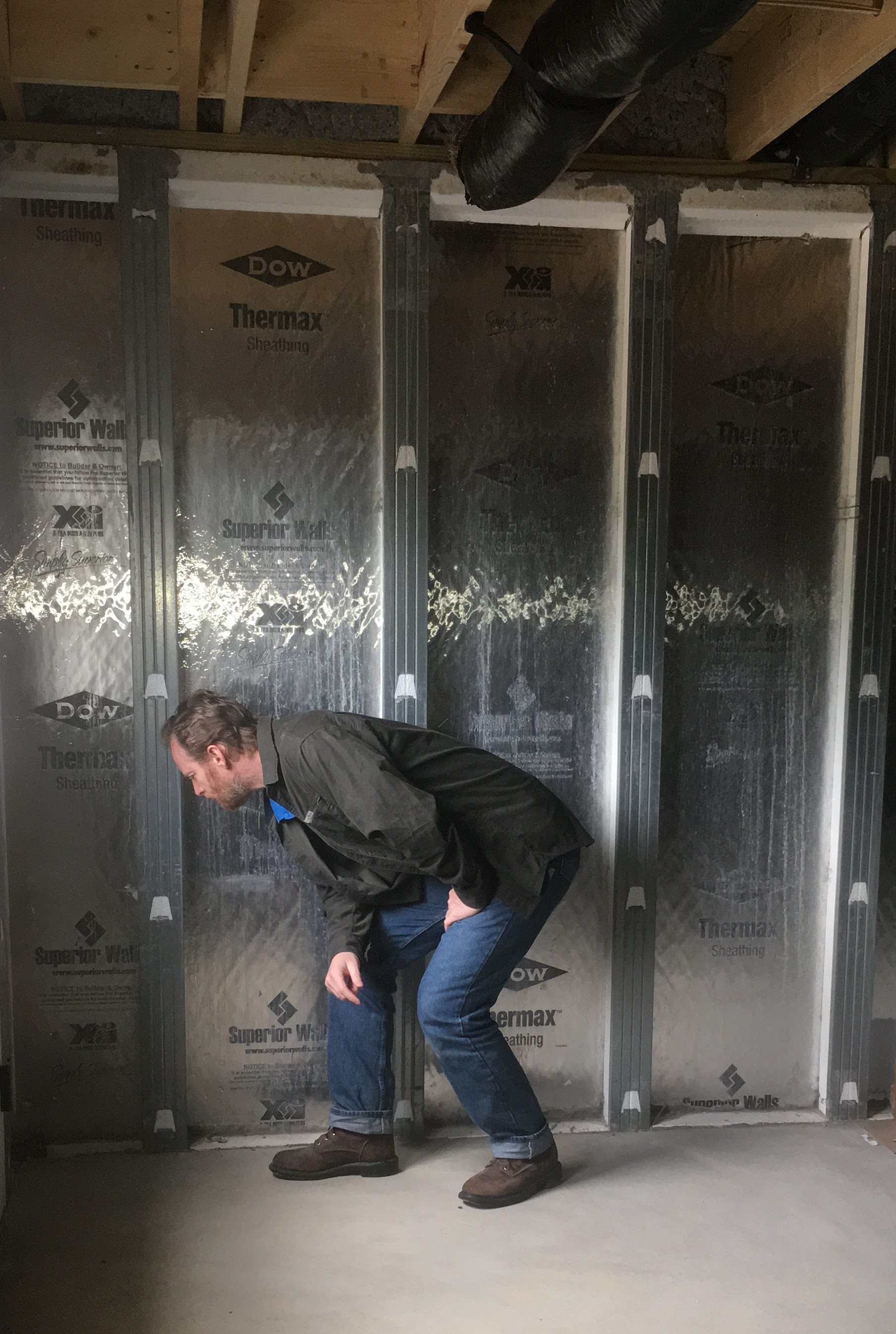 A certified Home Energy Rating Systems rater, Steffen regularly performs tests to help builders assure that homes under construction meet local and state energy codes