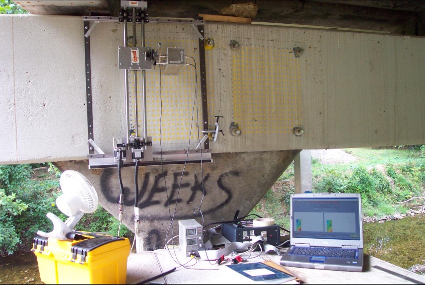 Concrete thermography - ecause the heat burst lasts only a few seconds, Donnells method reduces the risk of heat damage that can happen when using traditional flash heat lamps, and AMT is able to focus the heat at a predetermined depth instead of heating the whole object. 