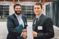 Thomas Glenn receiving the Gaining Strength Award from ASCC.
