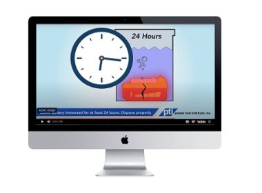 The Power Tool Institute, the leading organization for power tool safety resources, information, and education, has released a new video demonstrating how to properly handle a battery that’s in thermal runaway.