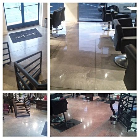 polished concrete interior designs