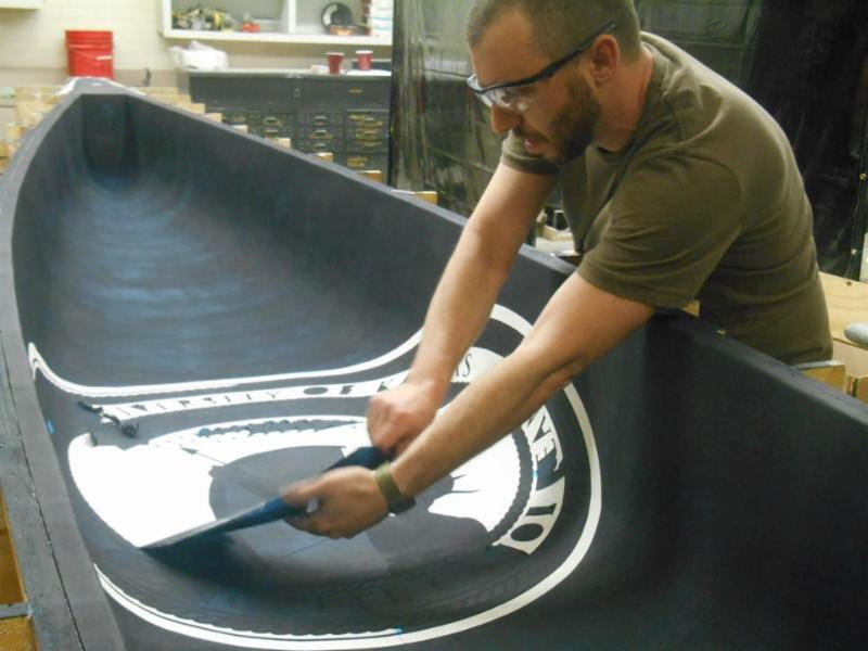 making a concrete canoe