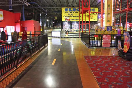 The Craigs Cruisers logo was printed on mesh material and has been permanently coated into the floor. 2