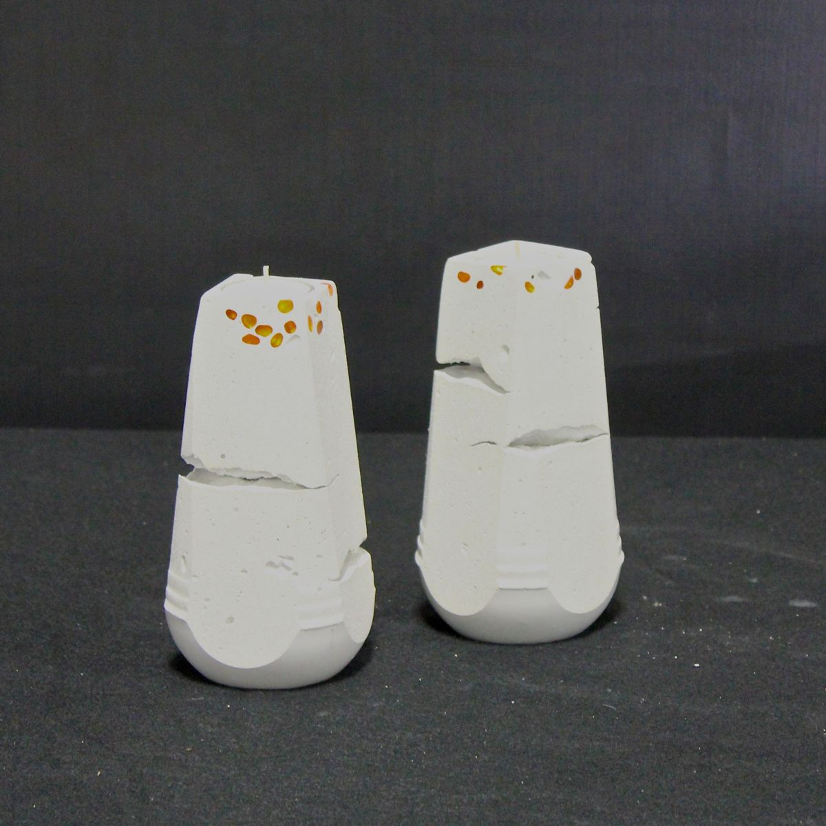 Concrete Candleholders James McGregor of McGregor Designs Roberts, Montana