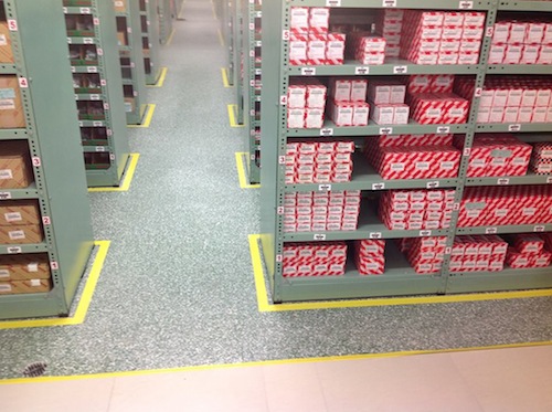 The Color Flake System provides excellent resistance to chemical, oils and UV exposure, which makes it perfect for this application.