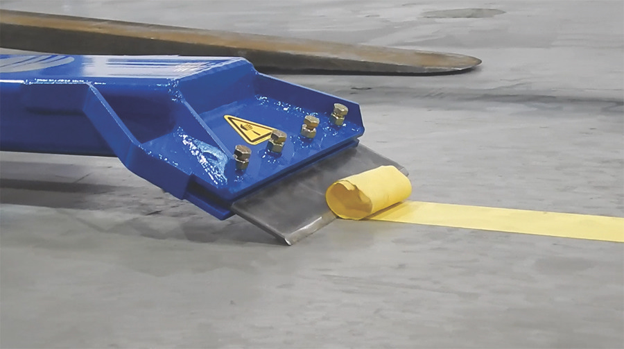 Blastrac, North America has designed a new heavy duty steel scraper body to fit forklifts. 