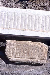Decorative Concrete edging, curbs and gutters can replicate historical concrete designs.