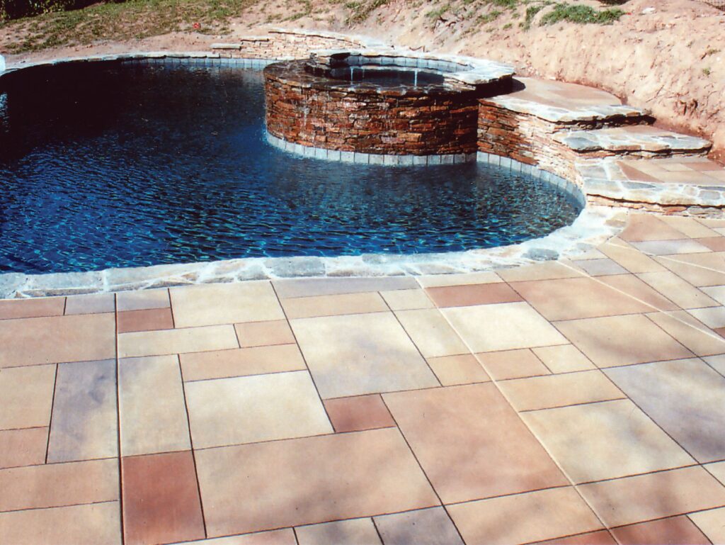 Bill Guthro of Distinctive Concrete, located in Boston, points out that stamped concrete is also very cost-effective. “Stamped concrete is usually about one-third less than the price of installing natural materials,” according to Guthro.