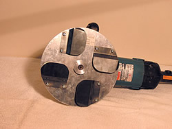 Crete Master's smooth-as-glass countertop finish, a hand-held surface finisher that excels in finishing concrete counter tops, horizontal and vertical overlays, colored hardeners, edges on concrete slabs and many other applications that require a smooth finish.