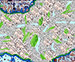 Calcium silicate hydrate (CSH) shown here in white, creates interlocking crystals that give concrete its strength. However, as much as 25 percent of the products of hydration become calcium hydroxide (lime), shown in green, and does not contribute to the strength of concrete. Voids are formed by excess water in a mixture.