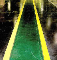 Densifier for concrete that is colloidal silicate-based. Photographs courtesy of SealSource