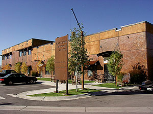 This commercial building in Jackson, Wyo., was colored with Kemiko stains. Photo courtesy of Stone Touch Inc.