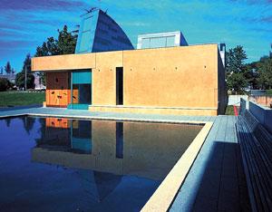 Vertical Concrete Staining - Photos © L.M. Scofield Company 2006 - All rights reserved - The acid must be neutralized. Nox-Crete recommends neutralizing the acid residue with a solution of sodium bicarbonate and water. But theres more: The heavy metals in many acid stains are also contaminants.