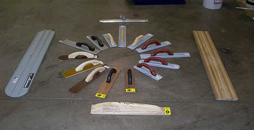 A floated slab will take stains and sealer better than a hard-troweled slab. However, special care must be taken, Jarred cautions. If all of the float lines aren't taken out, the stain will be more apparent in those places and appear uneven.