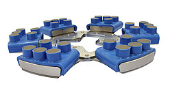 The HTC EXFlex diamond grinder for polishing decorative concrete floors