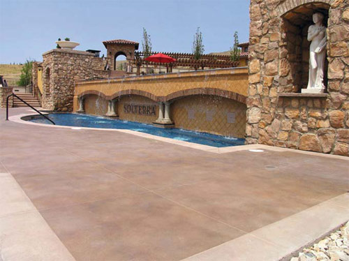 Stained, Greater than 1,500 square feet First Place: Colorado Hardscapes Inc., Denver Colo. Solterra, Lakewood, Colo.