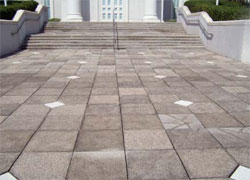 Walkway Before Decorative Concrete Construction