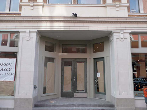Hotel Rialto Restoration, Victoria, B.C. front entrance after restoration