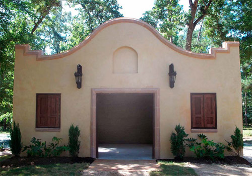 After the chapel was built using a Tradical Hemcrete wall system and lime stucco, it was finished with lime wash.